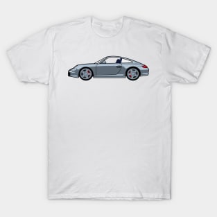 Porsche 911 997 Carrera S Seal Grey Lobster Claw T-Shirt